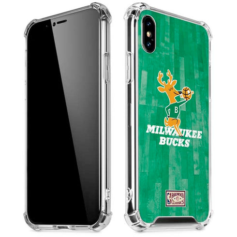 NBA Milwaukee Bucks Hardwood Classics iPhone XS Max Clear Case